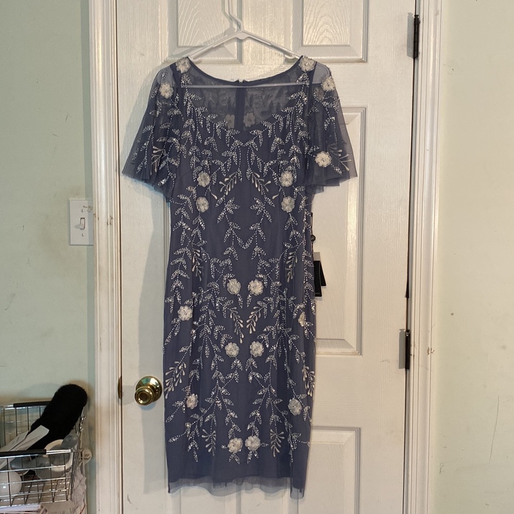 Adrianna Papell Beaded Short Dress